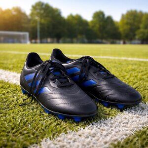 Adidas Youth Soccer Cleats Size 5 Black Blue FG